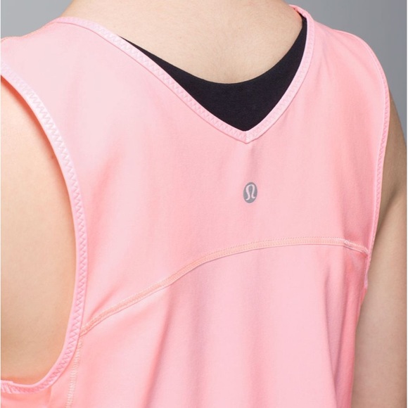 Lululemon Pink Split Singlet - Picture 3 of 8
